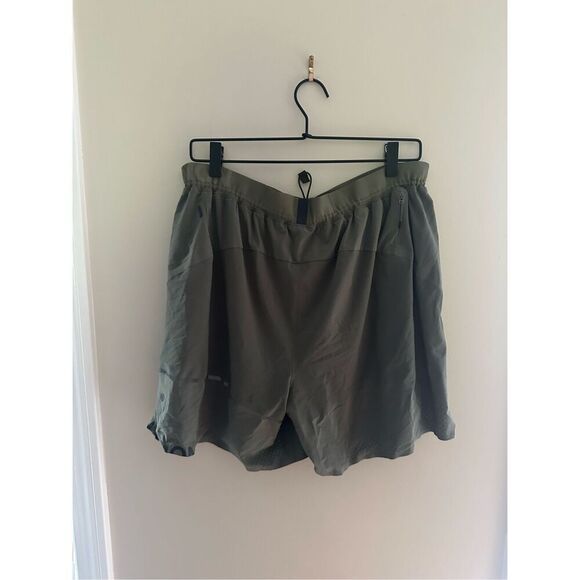 Lululemon Men's Surge 6" Short Lined Dark Green 2XL Lined - Picture 2 of 7